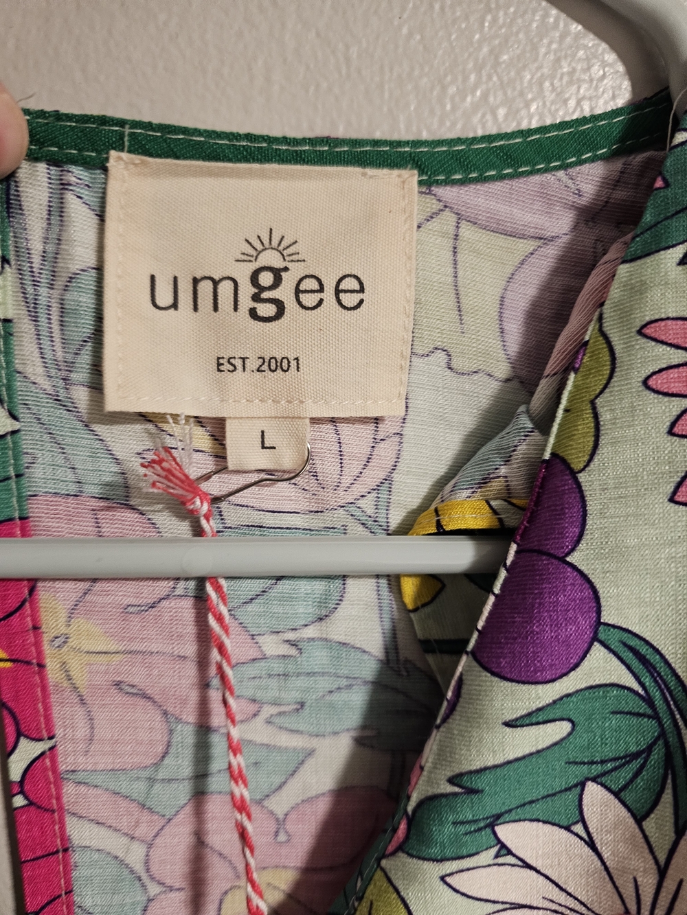 Umgee Multi-Color Floral V-Neck Ruffle Romper - Picture 2 of 3